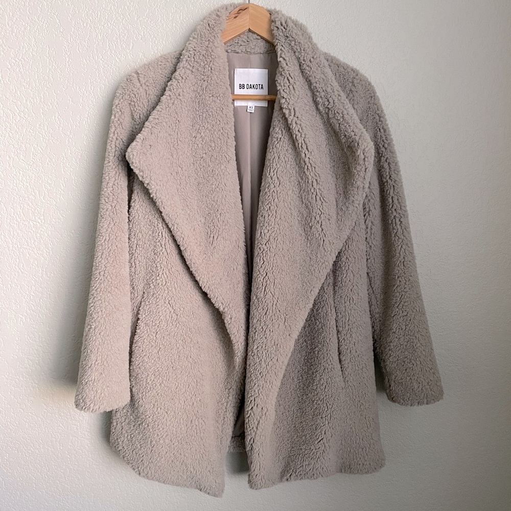 BB Dakota Cream Teddy Coat